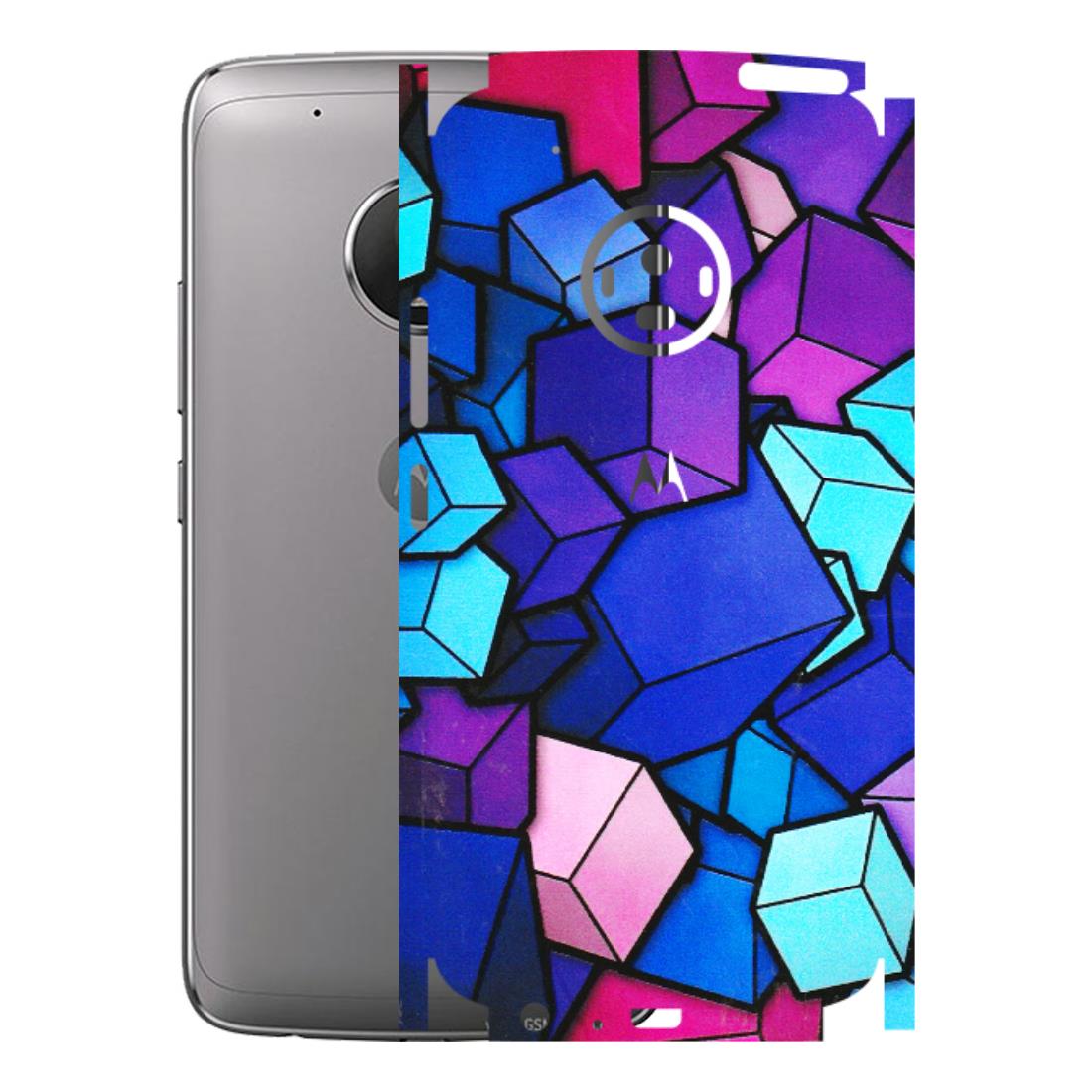Motorola Phone Skins (All Models) - Cube Doodle - 3D Embossed Finish (L-141) Motorola Moto G5 Plus