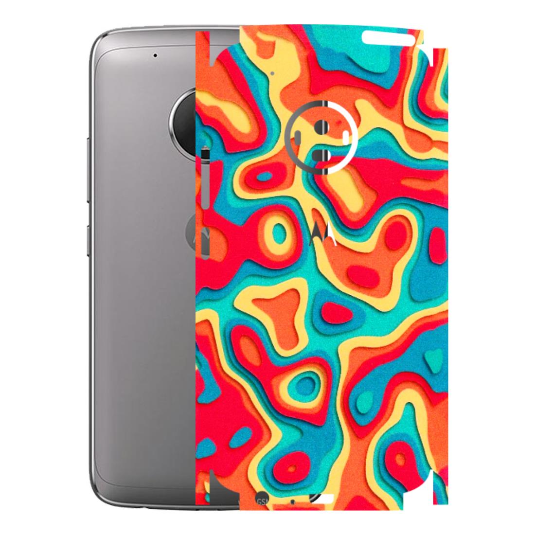 Motorola Phone Skins (All Models) - Abstract Swirl - 3D Embossed Finish (L-150) Motorola Moto G5 Plus