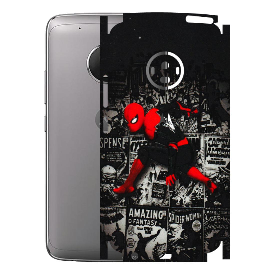 Motorola Phone Skins (All Models) - SpiderMan New - 3D Embossed Finish (L-162) Motorola Moto G5 Plus