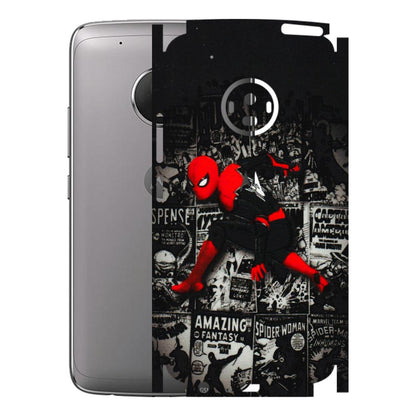 Motorola Phone Skins (All Models) - SpiderMan New - 3D Embossed Finish (L-162) Motorola Moto G5 Plus