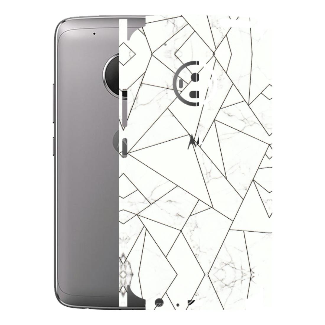 Motorola Phone Skins (All Models) - Luxury White Marble Effect - 3D Embossed Finish (L-168) Motorola Moto G5 Plus