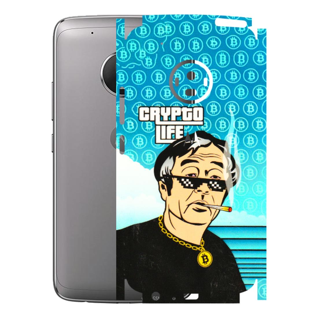 Motorola Phone Skins (All Models) - Crypto Thug Life - 3D Embossed Finish (L-179) Motorola Moto G5 Plus