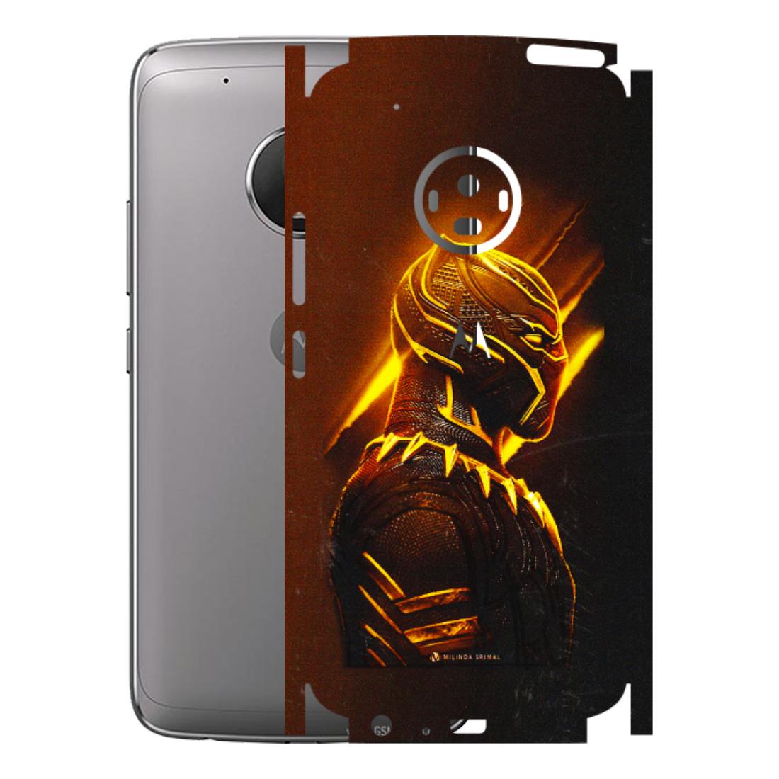 Motorola Phone Skins (All Models) - Gold Black Panther - 3D Embossed Finish (L-181) Motorola Moto G5 Plus