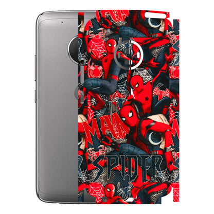 Motorola Phone Skins (All Models) - SpiderMan Cool - 3D Embossed Finish (L-188) Motorola Moto G5 Plus