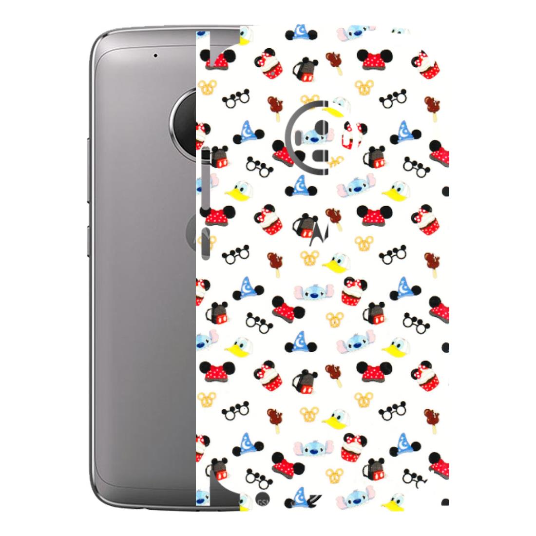 Motorola Phone Skins (All Models) - Minnie Mouse & Donald Doodles s - 3D Embossed Finish (L-194) Motorola Moto G5 Plus