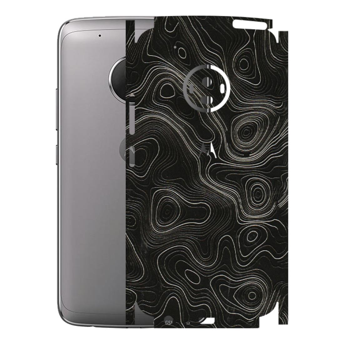 Motorola Phone Skins (All Models) - Black Swirl - 3D Embossed Finish (L-196) Motorola Moto G5 Plus