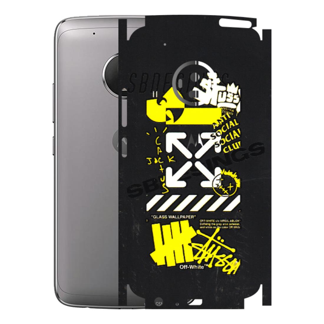 Motorola Phone Skins (All Models) - Anti Social Graffiti - 3D Embossed Finish (L-198) Motorola Moto G5 Plus