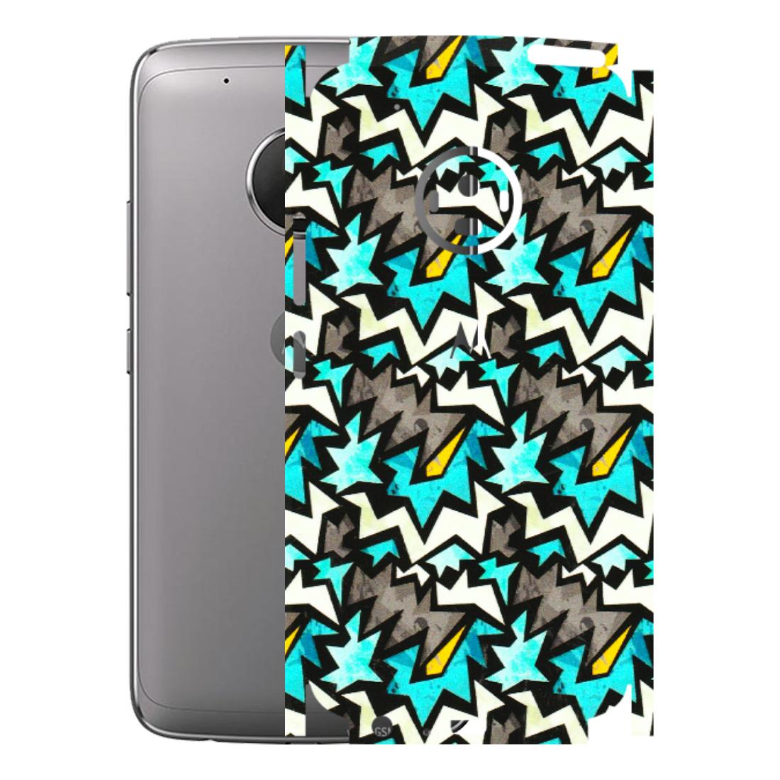 Motorola Phone Skins (All Models) - Funky Zig Zag - 3D Embossed Finish (L-223) Motorola Moto G5 Plus