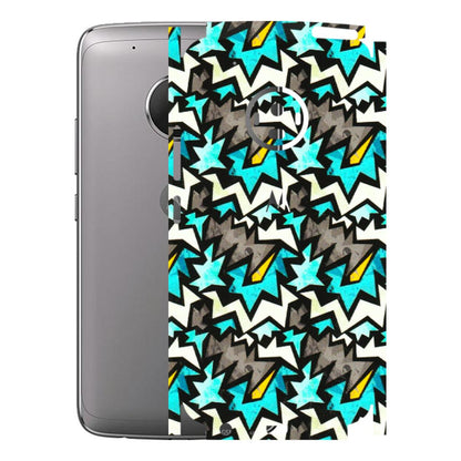 Motorola Phone Skins (All Models) - Funky Zig Zag - 3D Embossed Finish (L-223) Motorola Moto G5 Plus