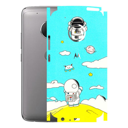 Motorola Phone Skins (All Models) - Blue Skies Astro Float - 3D Embossed Finish (L-230) Motorola Moto G5 Plus