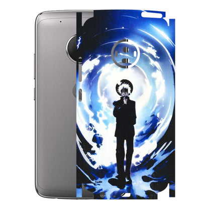 Motorola Phone Skins (All Models) - Satoru Gojo Dark Blue - 3D Embossed Finish (L-235) Motorola Moto G5 Plus