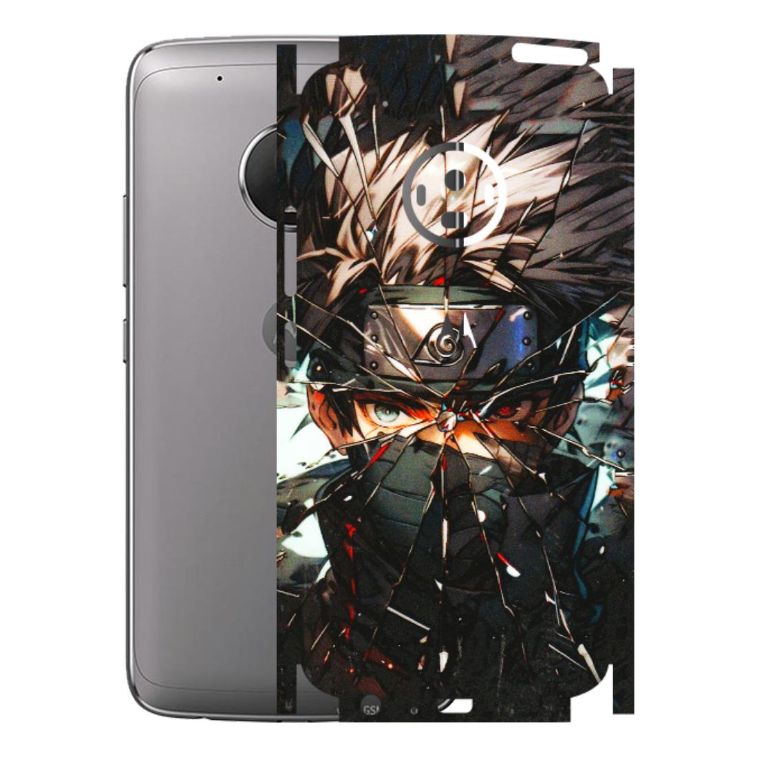 Motorola Phone Skins (All Models) - Kakashi Shattered Glass Effect - 3D Embossed Finish (L-237) Motorola Moto G5 Plus
