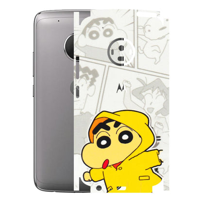 Motorola Phone Skins (All Models) - Yellow Shinchan Comic - 3D Embossed Finish (L-246) Motorola Moto G5 Plus