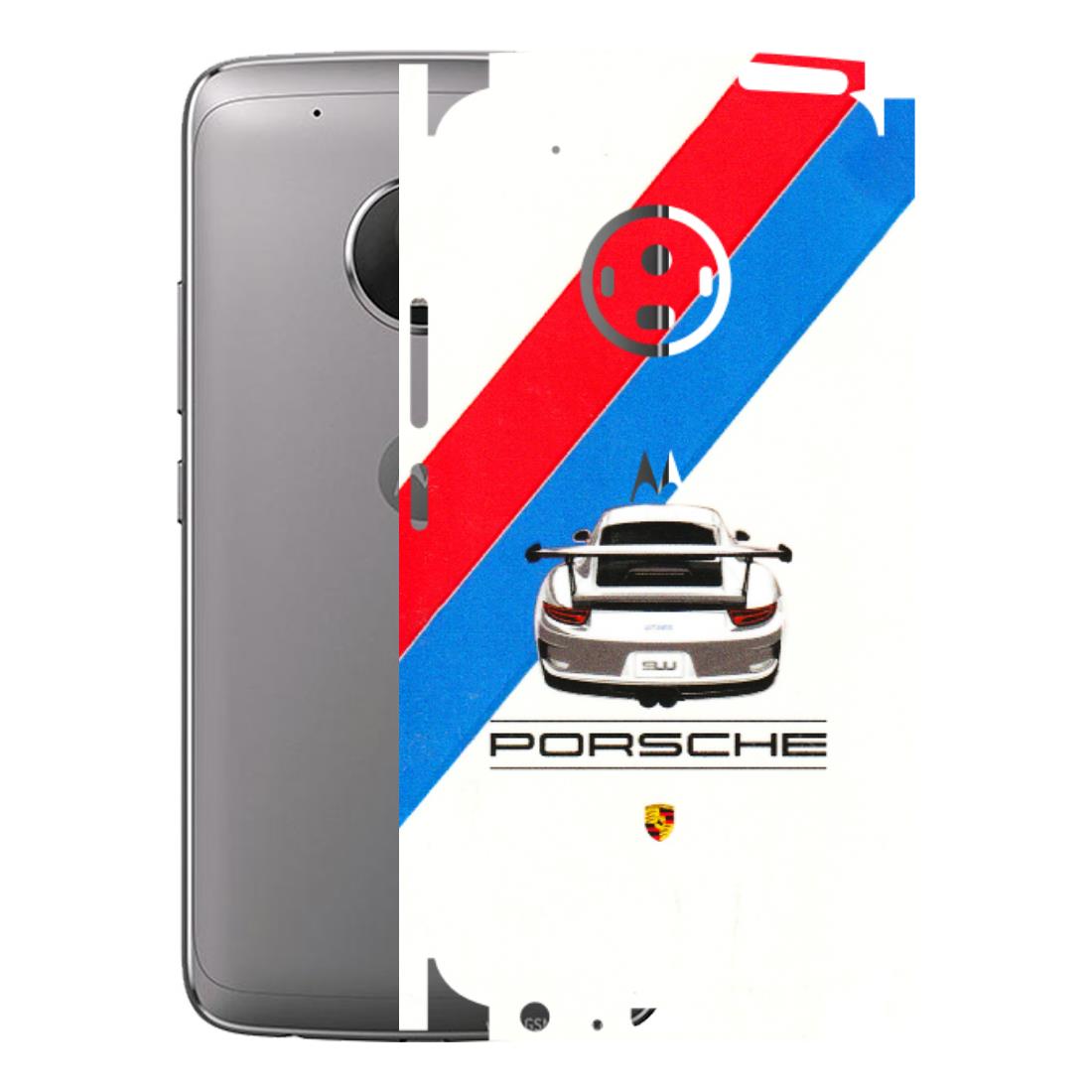 Motorola Phone Skins (All Models) - Porche Car Sober Logo - 3D Embossed Finish (L-248) Motorola Moto G5 Plus