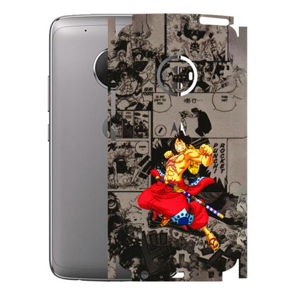 Motorola Phone Skins (All Models) - One Piece Rocket Punch Manga - 3D Embossed Finish (L-25) Motorola Moto G5 Plus