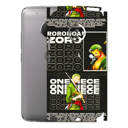 Motorola Phone Skins (All Models) - One Piece Zoro - 3D Embossed Finish (L-250) Motorola Moto G5 Plus