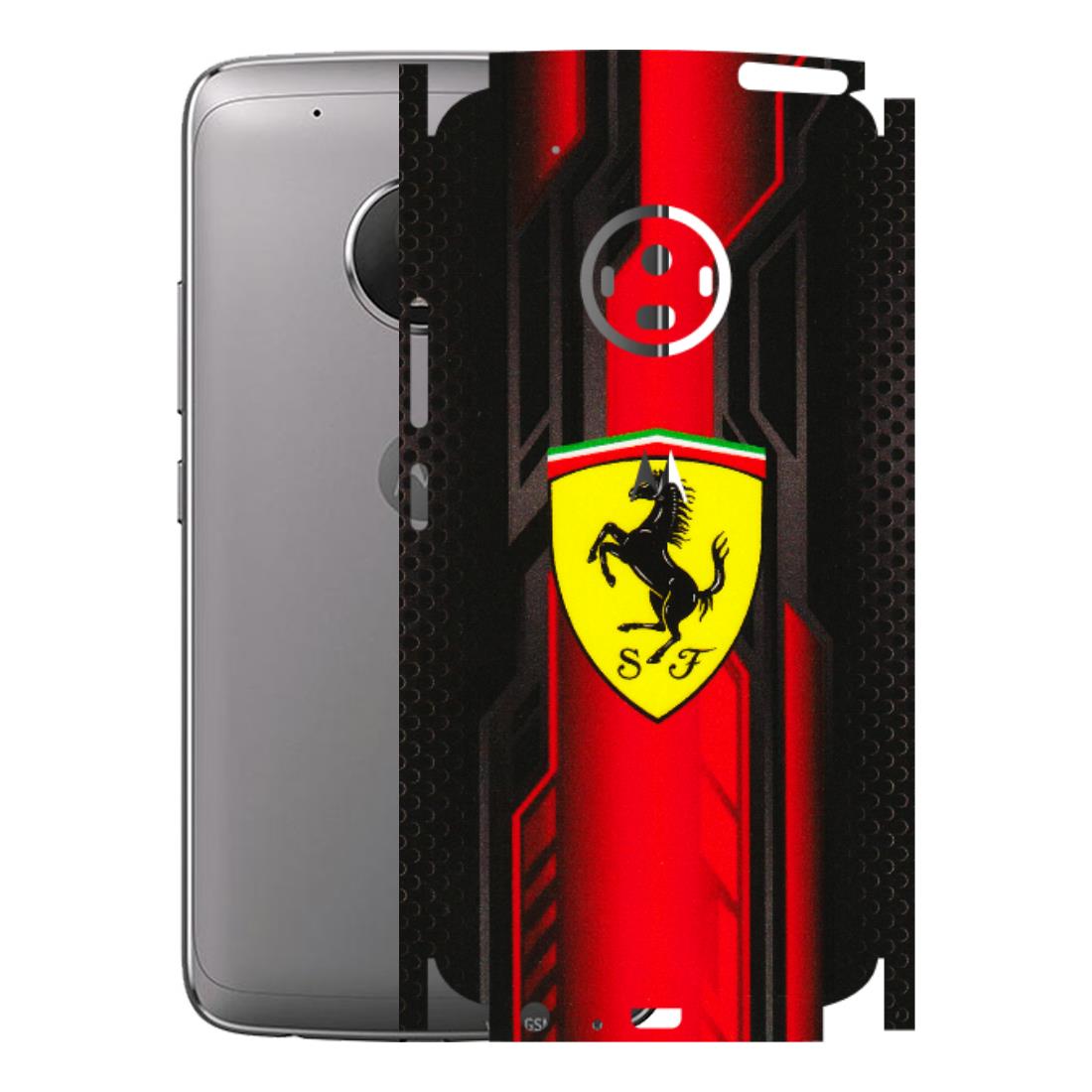 Motorola Phone Skins (All Models) - Black Ferrari Logo - 3D Embossed Finish (L-253) Motorola Moto G5 Plus