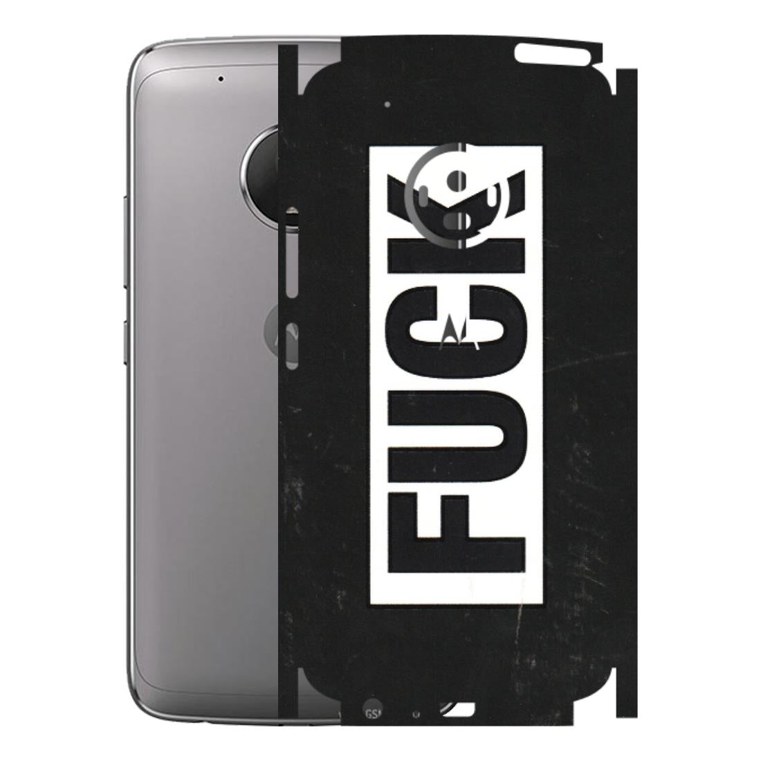 Motorola Phone Skins (All Models) - The F Word - 3D Embossed Finish (L-255) Motorola Moto G5 Plus