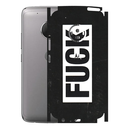 Motorola Phone Skins (All Models) - The F Word - 3D Embossed Finish (L-255) Motorola Moto G5 Plus