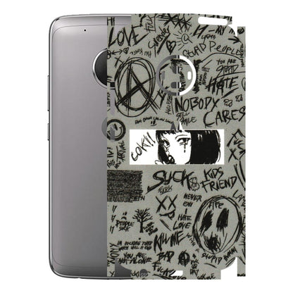 Motorola Phone Skins (All Models) - Never Have Love Anime - 3D Embossed Finish (L-260) Motorola Moto G5 Plus