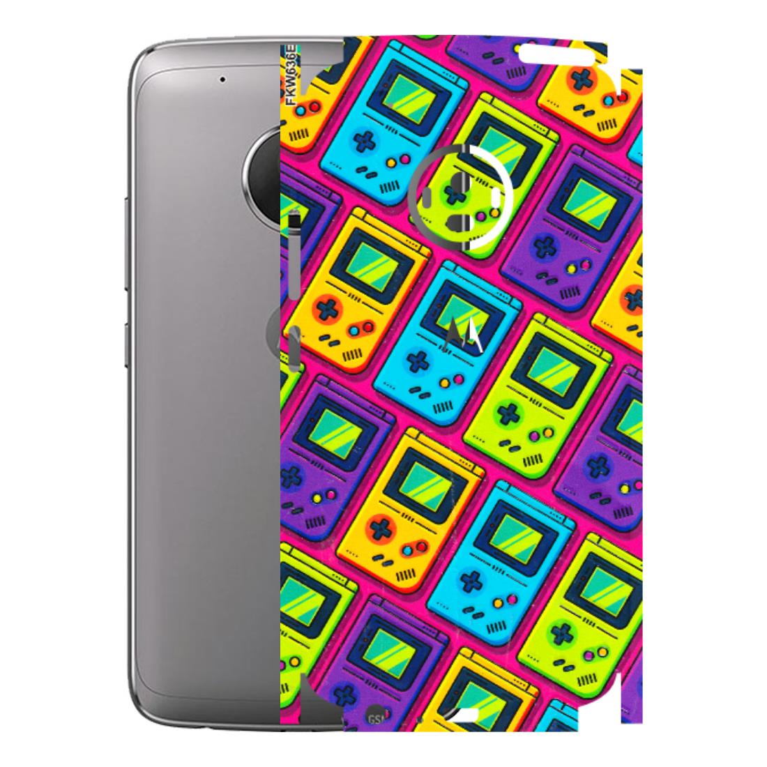 Motorola Phone Skins (All Models) - Gameboy Colourful - 3D Embossed Finish (L-266) Motorola Moto G5 Plus