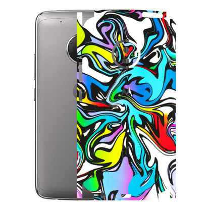 Motorola Phone Skins (All Models) - Abstract Colour Paints - 3D Embossed Finish (L-271) Motorola Moto G5 Plus