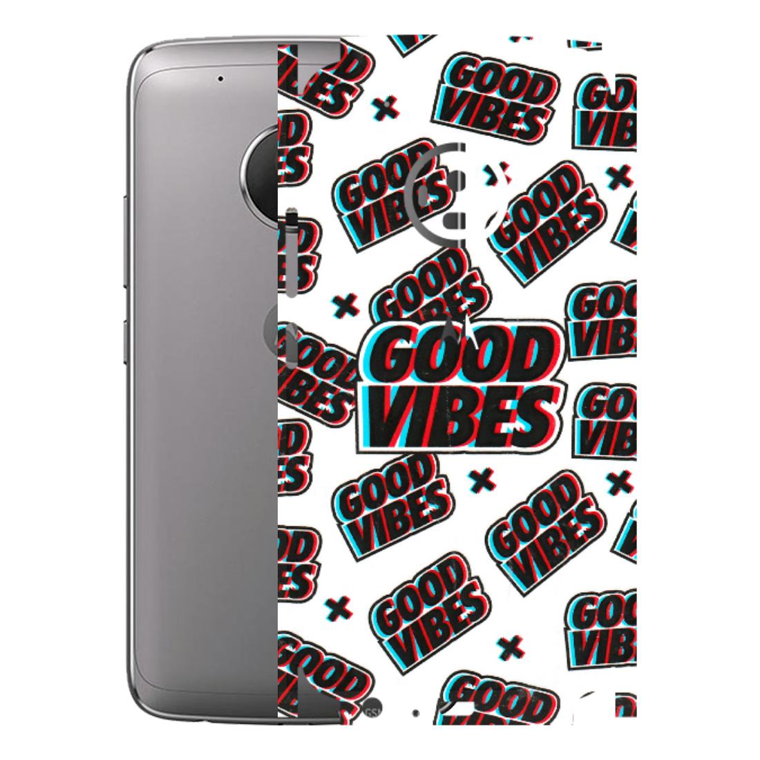Motorola Phone Skins (All Models) - Good Vibes - 3D Embossed Finish (L-282) Motorola Moto G5 Plus