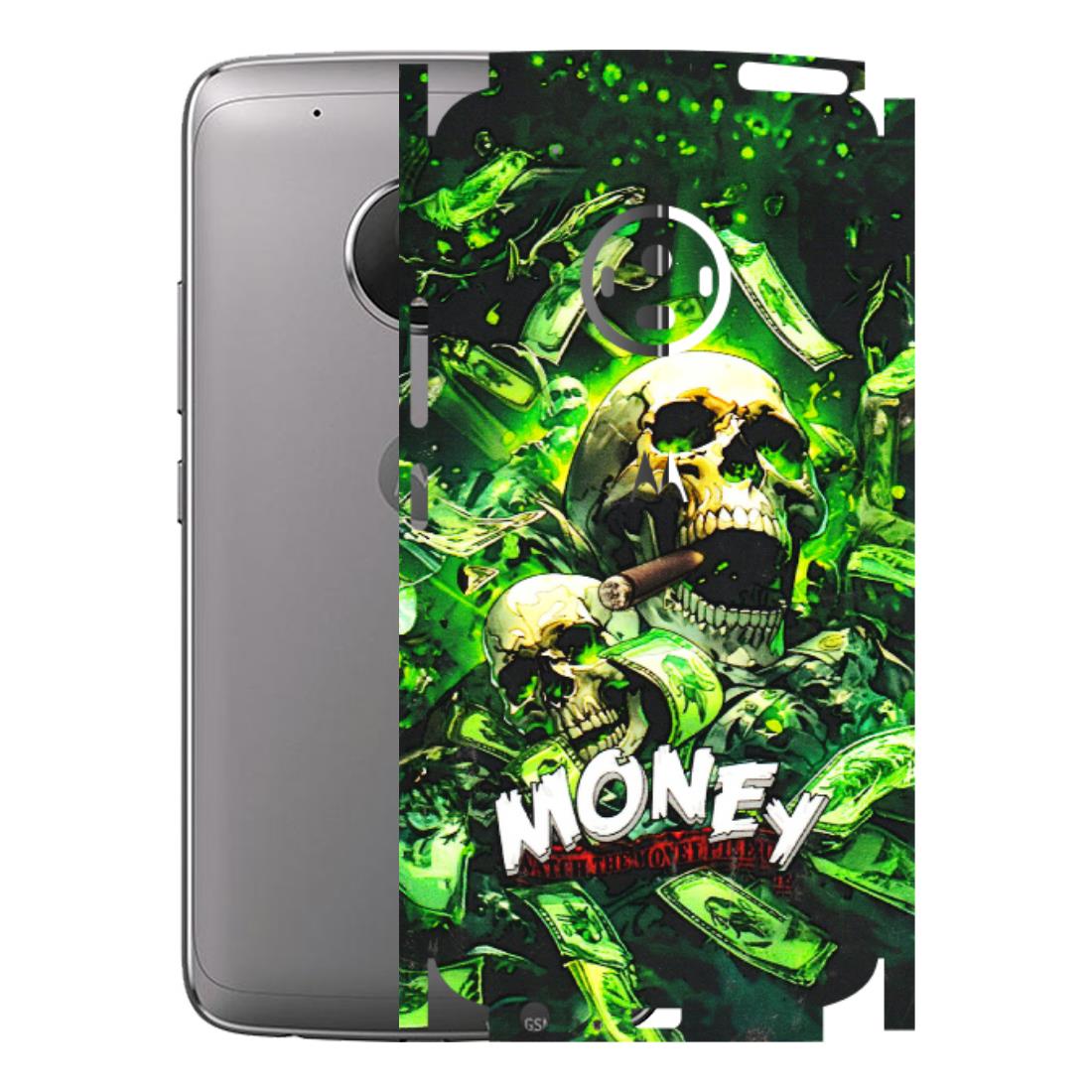 Motorola Phone Skins (All Models) - Skull Money - 3D Embossed Finish (L-303) Motorola Moto G5 Plus