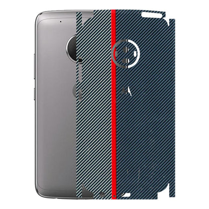 Motorola Phone Skins (All Models) - Blue Sober Lines - 3D Embossed Finish (L-305) Motorola Moto G5 Plus