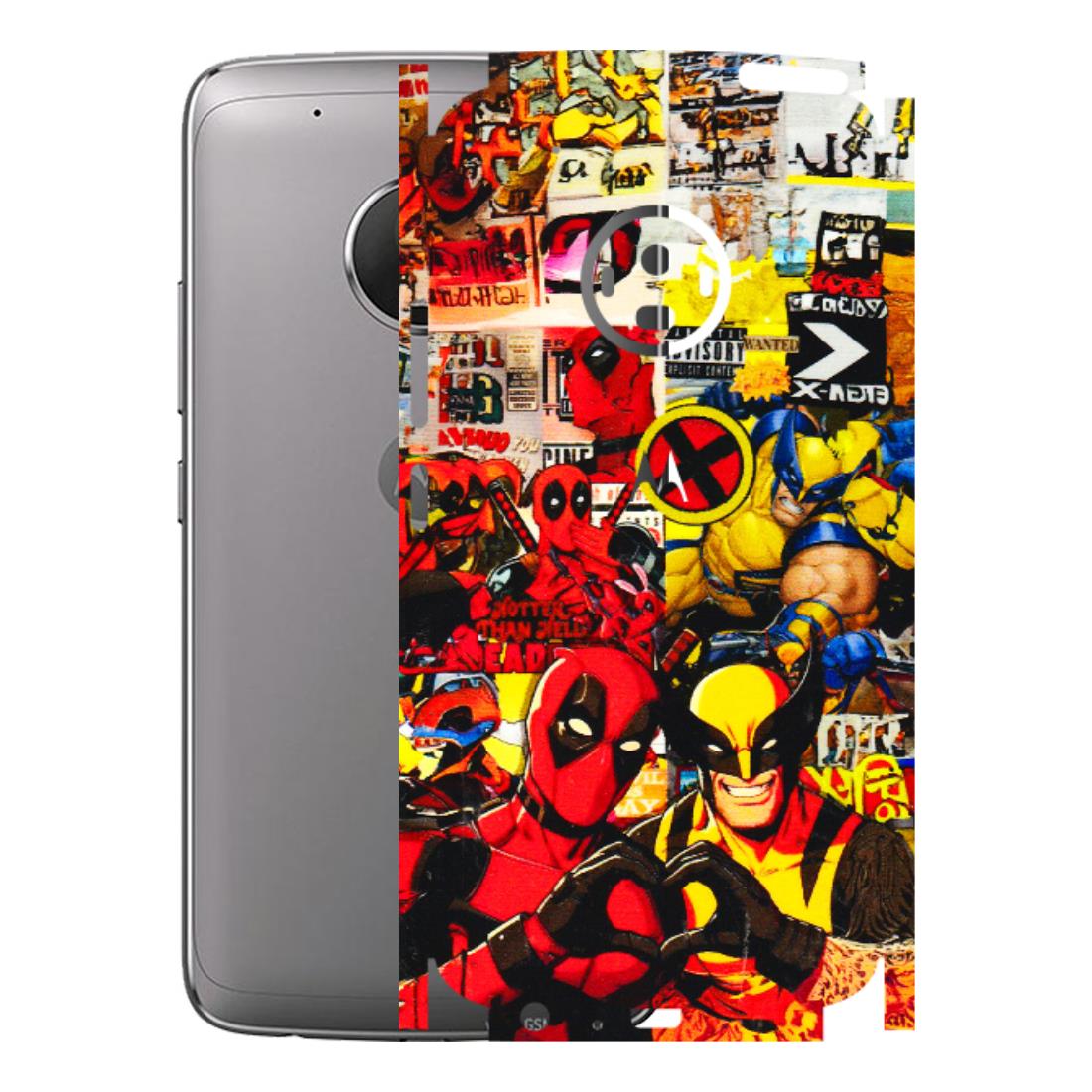 Motorola Phone Skins (All Models) - Spidy Wolverine - 3D Embossed Finish (L-310) Motorola Moto G5 Plus