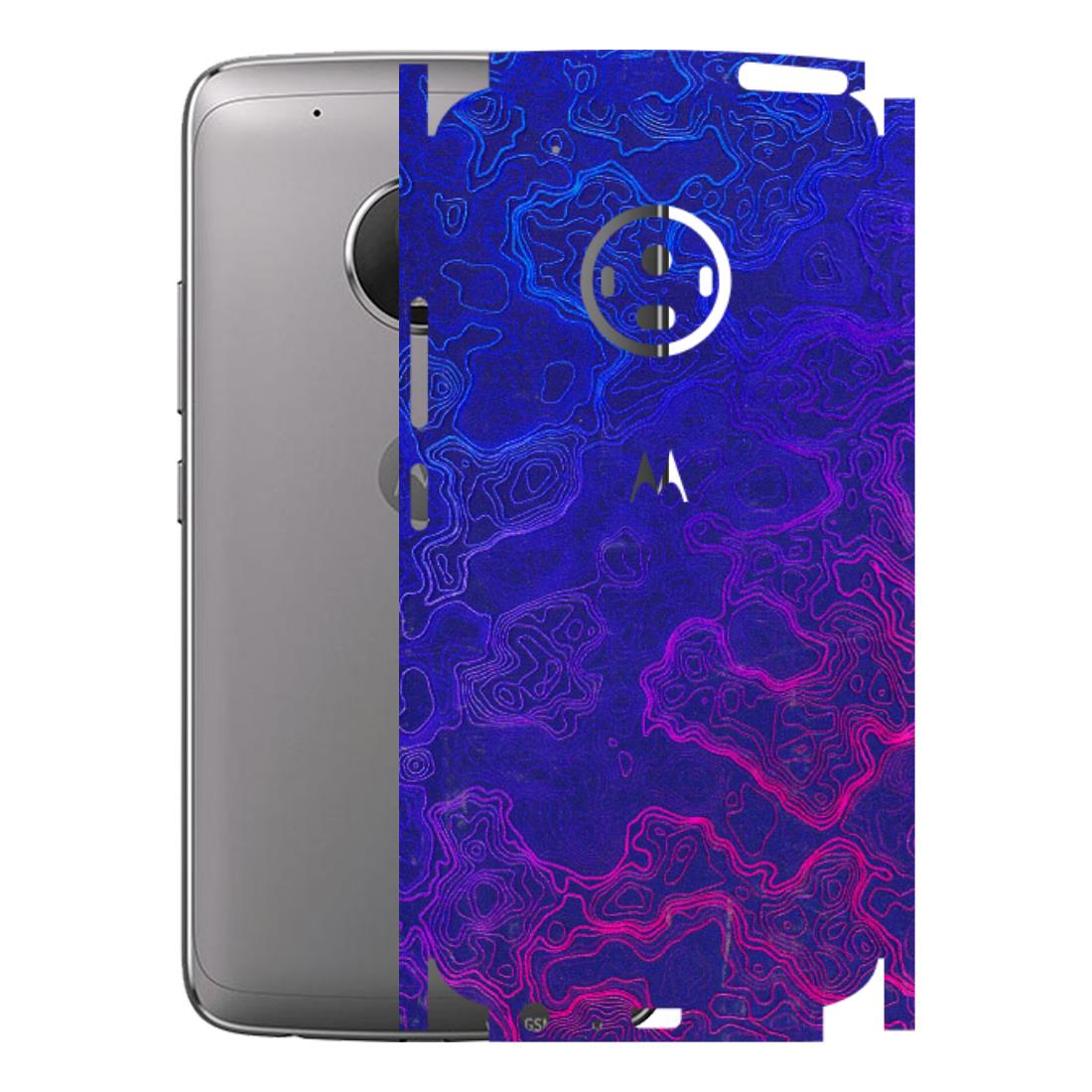 Motorola Phone Skins (All Models) - Purple Ripples Swirl - 3D Embossed Finish (L-314) Motorola Moto G5 Plus
