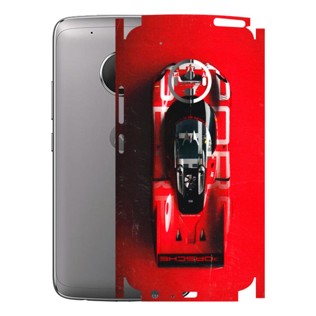 Motorola Phone Skins (All Models) - Red Porsche Car Logo - 3D Embossed Finish (L-315) Motorola Moto G5 Plus