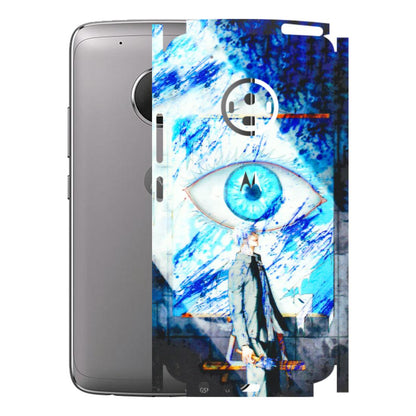 Motorola Phone Skins (All Models) - Anime Sea Blue Eye - 3D Embossed Finish (L-318) Motorola Moto G5 Plus