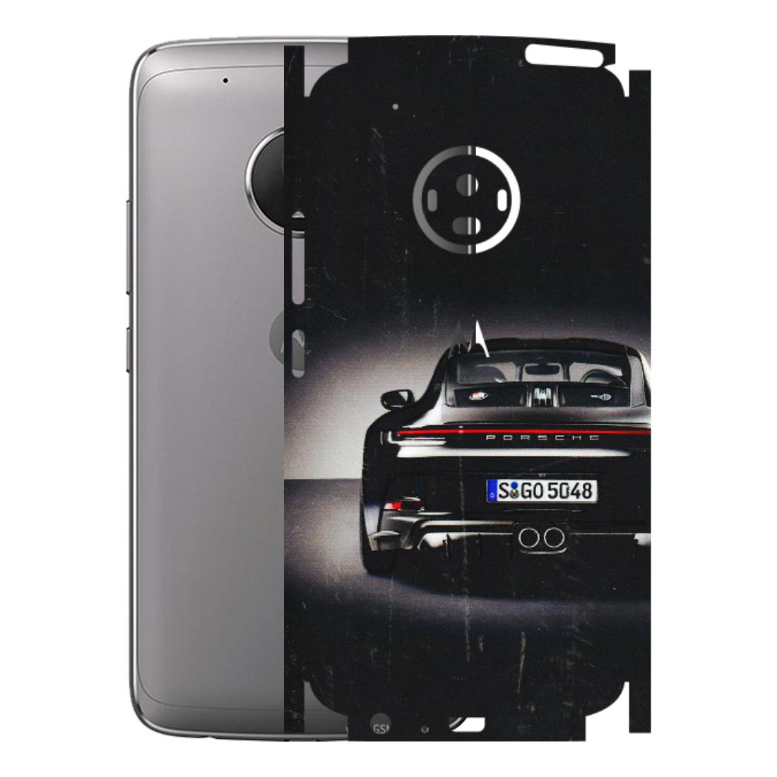 Motorola Phone Skins (All Models) - New Black Porsche GT3 - 3D Embossed Finish (L-327) Motorola Moto G5 Plus