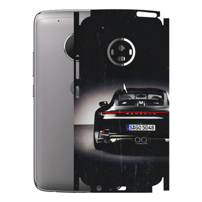 Motorola Phone Skins (All Models) - New Black Porsche GT3 - 3D Embossed Finish (L-327) Motorola Moto G5 Plus