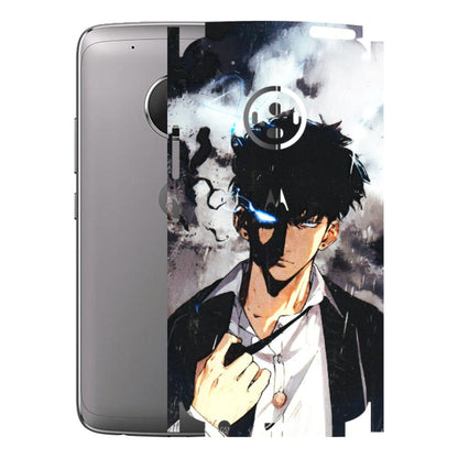 Motorola Phone Skins (All Models) - Sung Jinwoo Manhwa Anime - 3D Embossed Finish (L-328) Motorola Moto G5 Plus