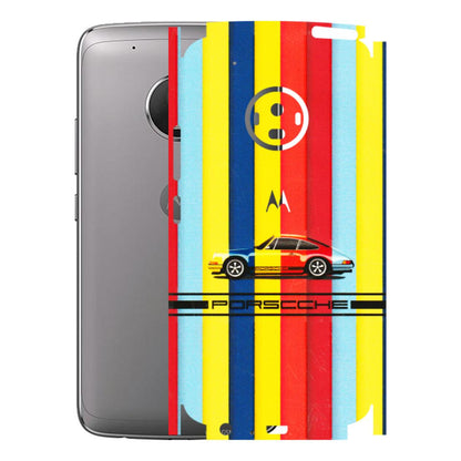 Motorola Phone Skins (All Models) - Multicolour Porche - 3D Embossed Finish (L-39) Motorola Moto G5 Plus