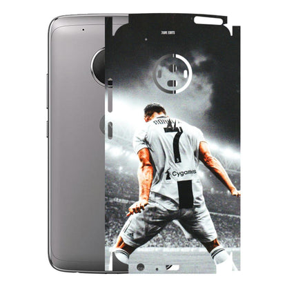 Motorola Phone Skins (All Models) - Ronaldo CR7 Crazy - 3D Embossed Finish (L-44) Motorola Moto G5 Plus