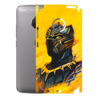 Motorola Phone Skins (All Models) - Yellow Panther - 3D Embossed Finish (L-54) Motorola Moto G5 Plus