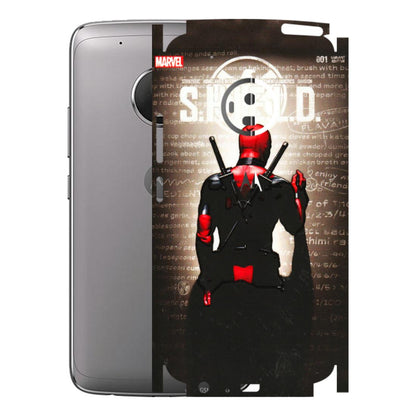 Motorola Phone Skins (All Models) - Deadpool - 3D Embossed Finish (L-56) Motorola Moto G5 Plus
