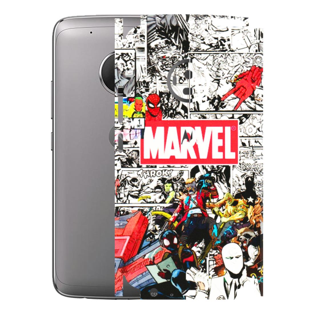 Motorola Phone Skins (All Models) - Marvel Colorful Comic - 3D Embossed Finish (L-64) Motorola Moto G5 Plus