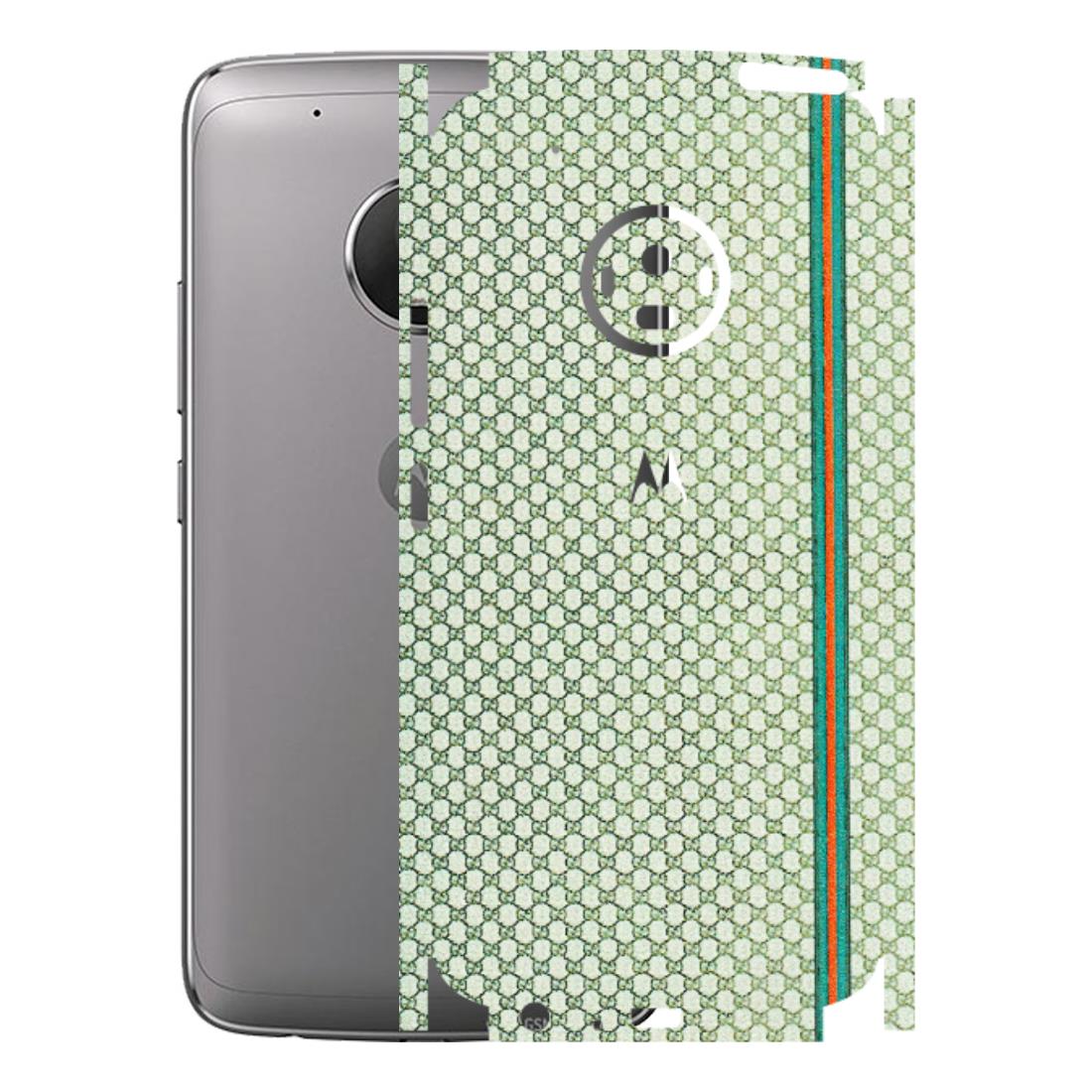 Motorola Phone Skins (All Models) - Gucci Fabric Pattern - 3D Embossed Finish (L-73) Motorola Moto G5 Plus