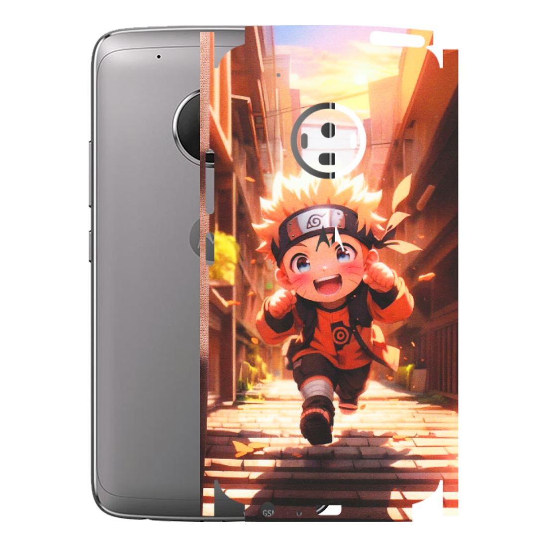 Motorola Phone Skins (All Models) - Naruto Cute Toon Running - Matte Finish (M-04) Motorola Moto G5 Plus