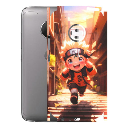 Motorola Phone Skins (All Models) - Naruto Cute Toon Running - Matte Finish (M-04) Motorola Moto G5 Plus
