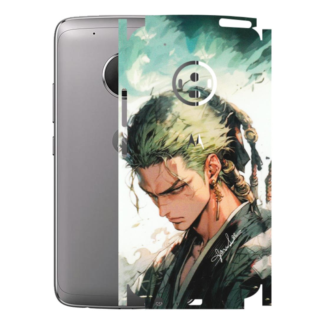 Motorola Phone Skins (All Models) - New Roronoa Zoro One Picece Anime - Matte Finish (M-140) Motorola Moto G5 Plus