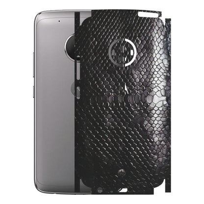 Motorola Phone Skins (All Models) - Black Snack Leather - Matte Finish (M-147) Motorola Moto G5 Plus