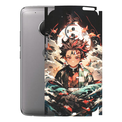 Motorola Phone Skins (All Models) - Tanjiro Demon Slayer Anime - Matte Finish (M-158) Motorola Moto G5 Plus