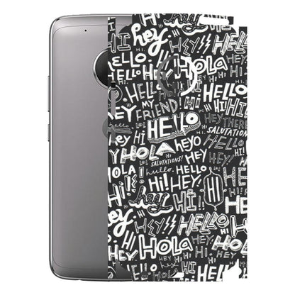 Motorola Phone Skins (All Models) - Hi Hello Doodles - Matte Finish (M-25) Motorola Moto G5 Plus