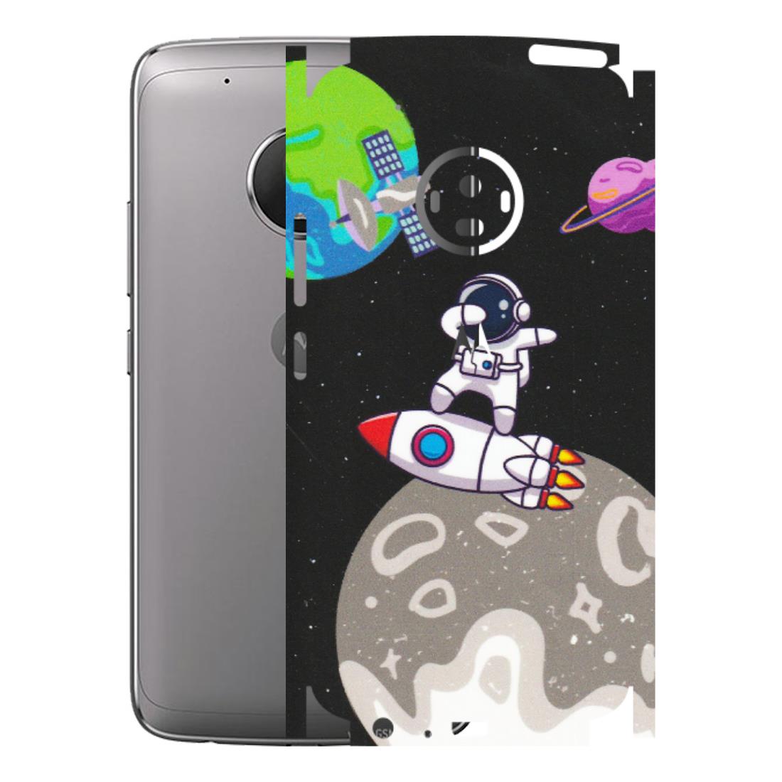 Motorola Phone Skins (All Models) - Astronaut Vibing Toon Running - Matte Finish (M-39) Motorola Moto G5 Plus
