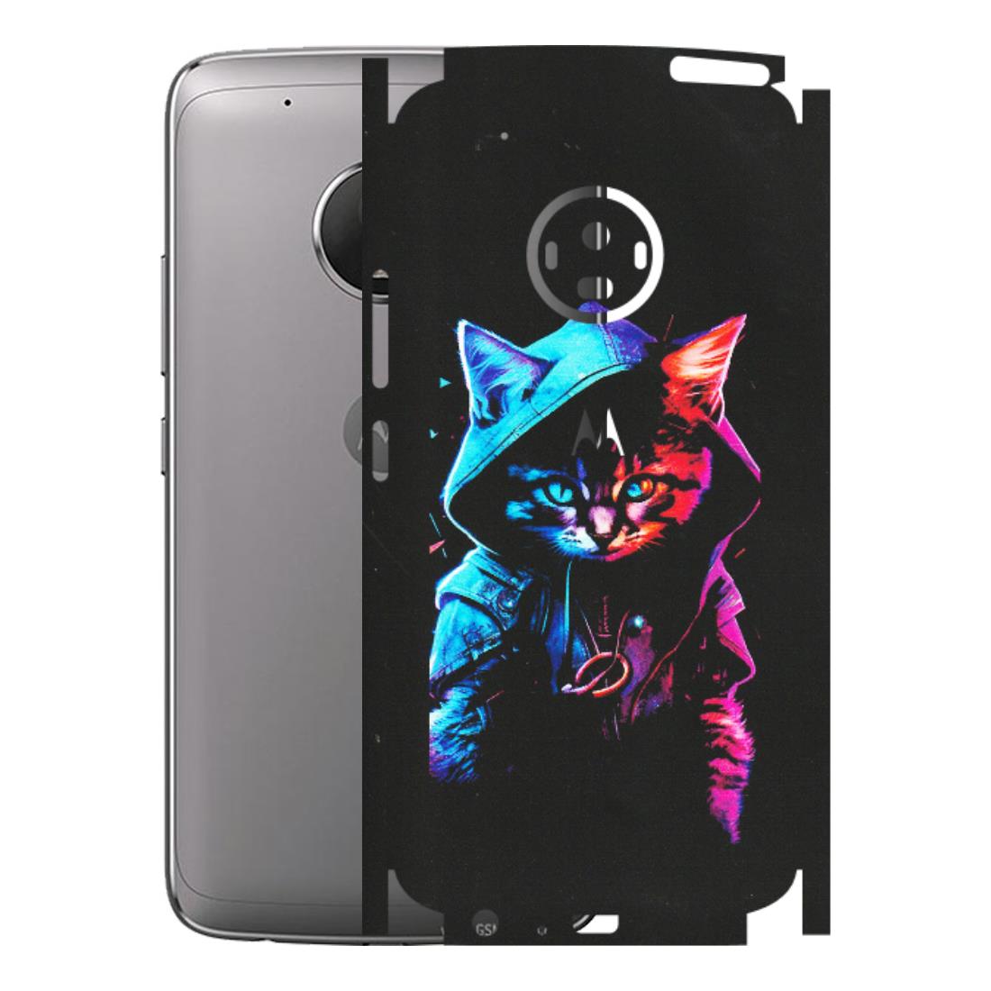Motorola Phone Skins (All Models) - Cyberpunk Cat - Matte Finish (M-45) Motorola Moto G5 Plus